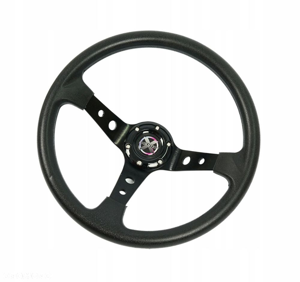 Sportowa Kierownica EVO 350MM odsadzenie 80mm CZARNA drift - 2