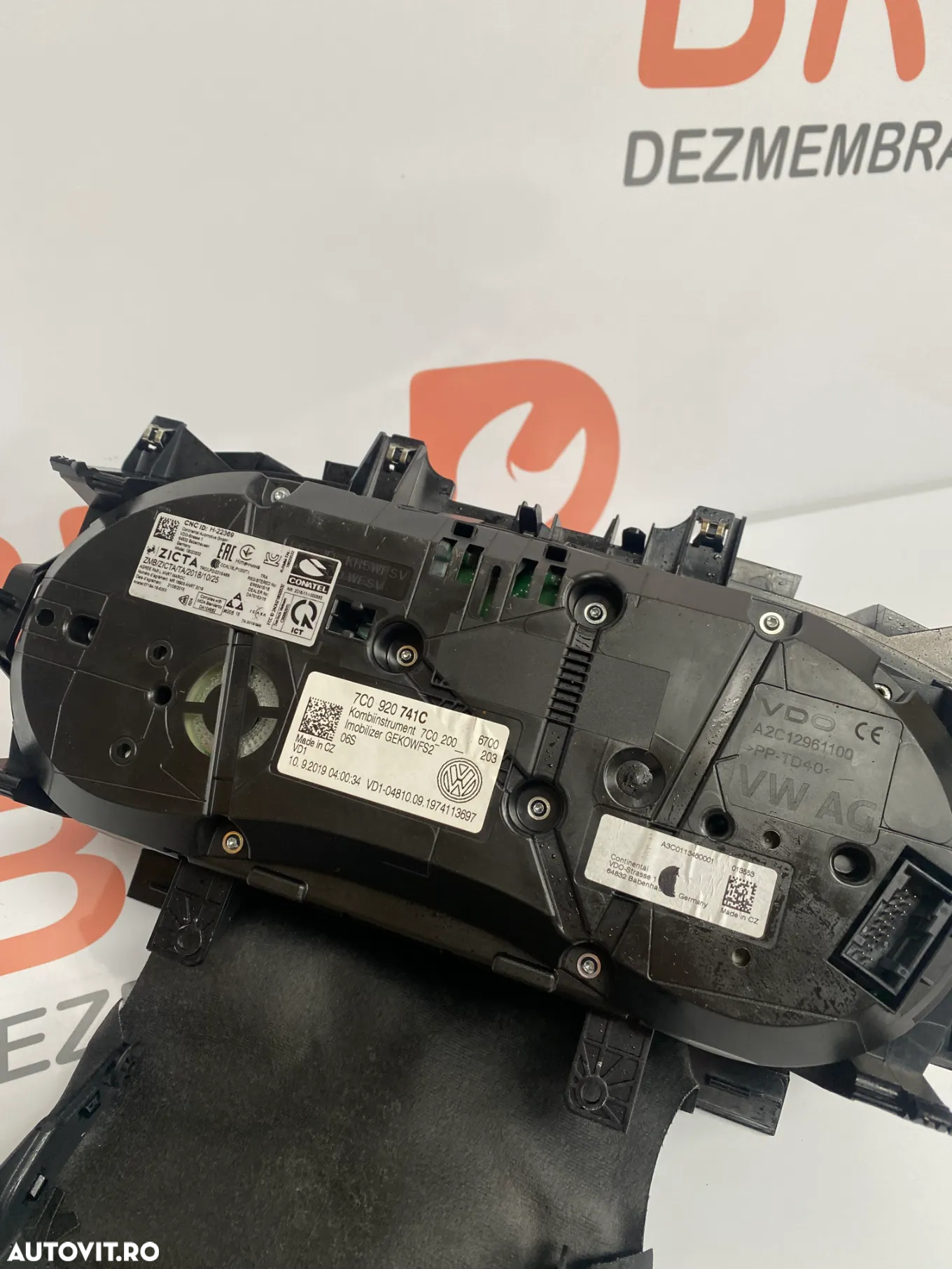 Ceas bord pentru Vw Crafter 2.0 motorizare 103kw - 140 ps Euro 6 - 3