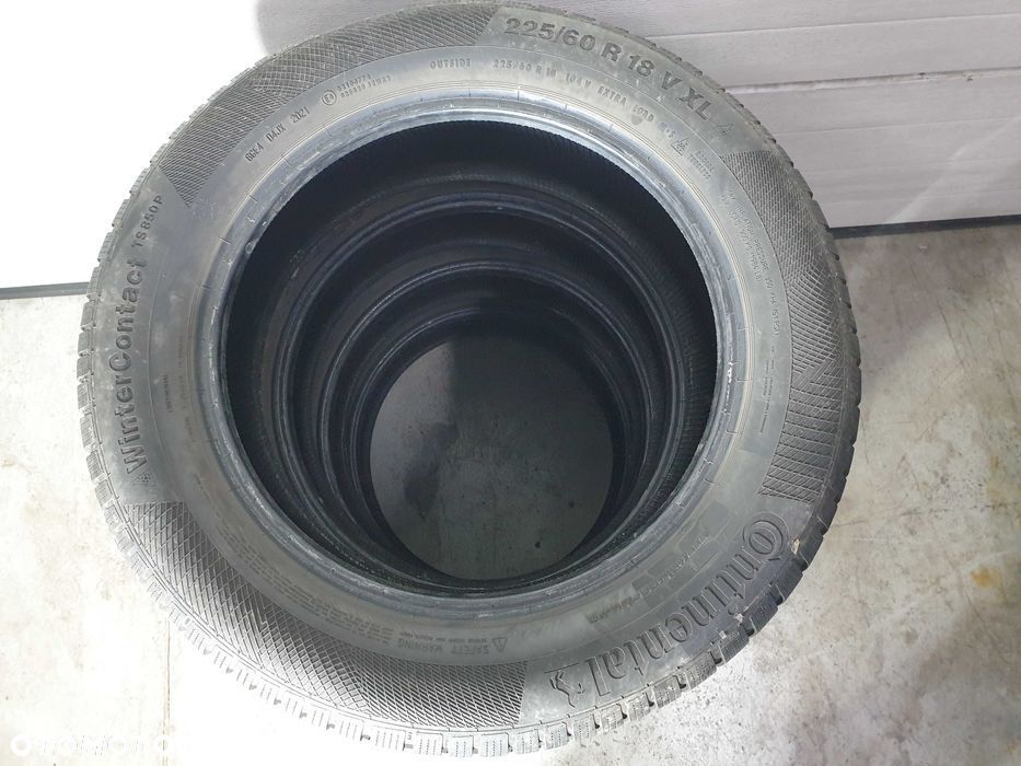 4szt. 225/60/18 104V Continental WinterCont TS850 7mm 2021r [ 10716 ] - 4
