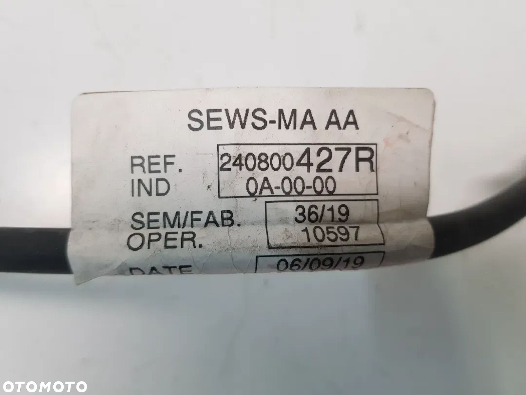 Klema przewód masowy Renault Talisman Kadjar Megane IV 240800427R - 3