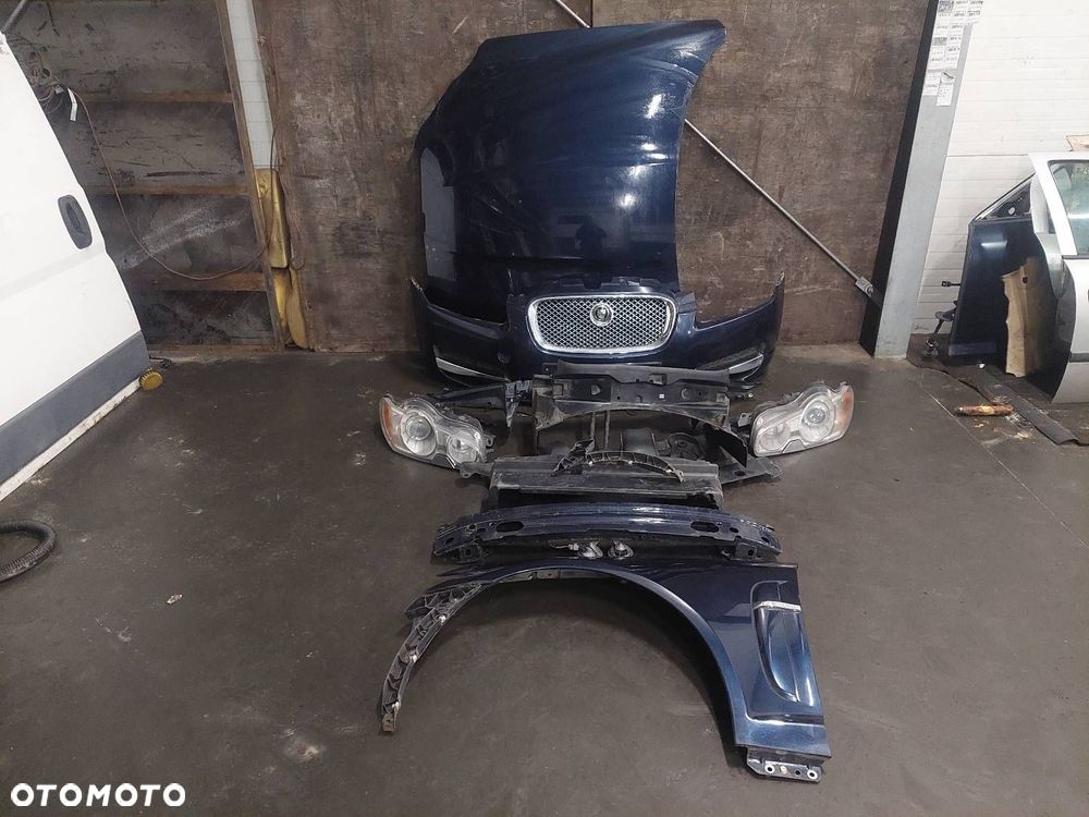 KOMPLETNY PRZÓD MASKA ZDERZAK BŁOTNIK LAMPY JAGUAR XF X250 EU JJX - 1