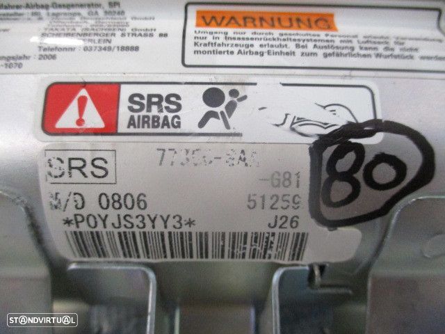 Kit Airbags 778508AA  77800SAAG82 77960SAAE812M1  0434094  1029153 HONDA JAZZ 1 FASE 2 2007 1.4I 85CV 5P CINZENTO SEM TABLIER - 7