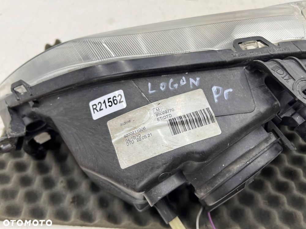 Lampa reflektor Dacia Logan I 04-08r. PRAWA  przednia zwykła prawy przód 8200211006 - 13