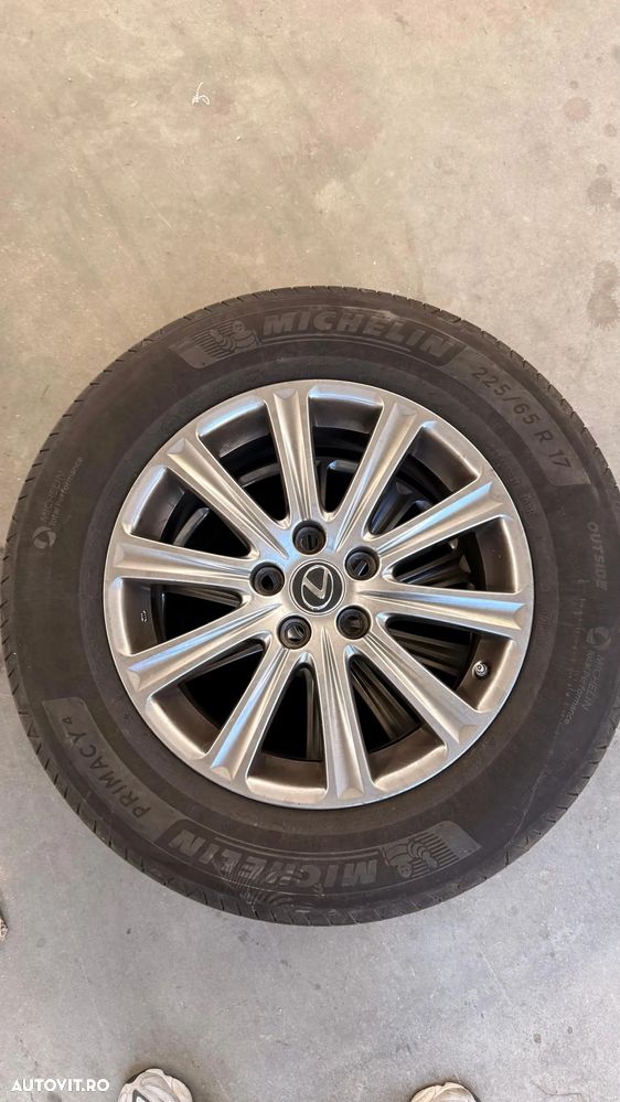 Jante ORIGINALE cu senzori si anvelope de VARA MICHELIN 225/65/R17 ptr LEXUS RX 450H - 2