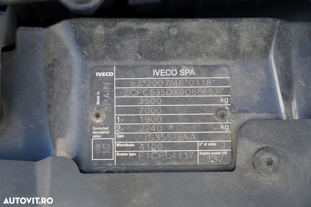 Iveco DAILY 35-180 / CONTAINER - CORTINĂ / AUTOMAT / DHOLLANDIA LIFT / GVWR: 3500 KG / 2021 - - 35