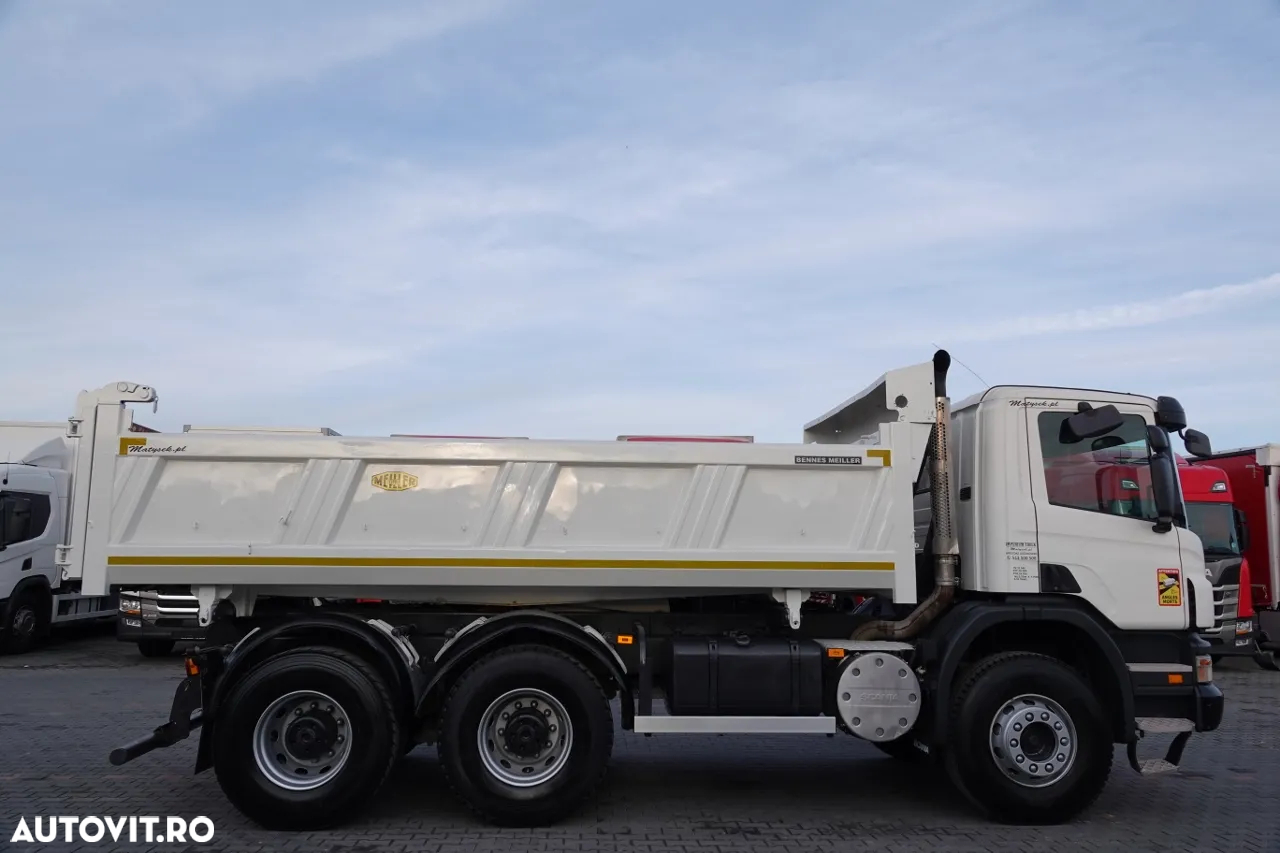 Scania P 340 / 6x4 / BASCULANTE / HYDROBURTA / BORDMATIC / MEILLER KIPER / MANUAL / 2010 - 19