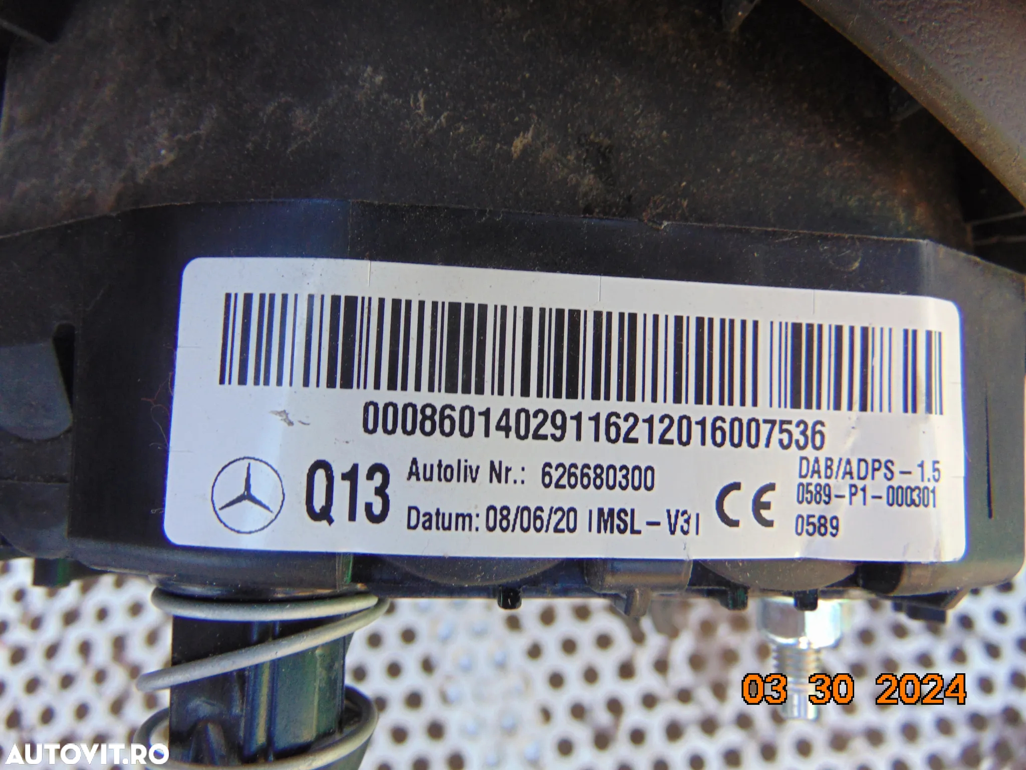 Airbag sofer Mercedes Vito w447 viano v class airbag stanga sofer - 3