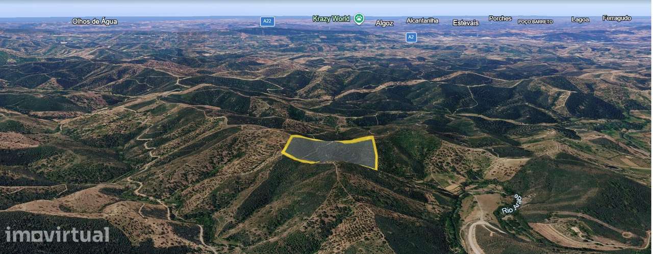 Terreno rústico com 63.480 m2 na Horta Velha, serra algarvia, com medr - Grande imagem: 3/6