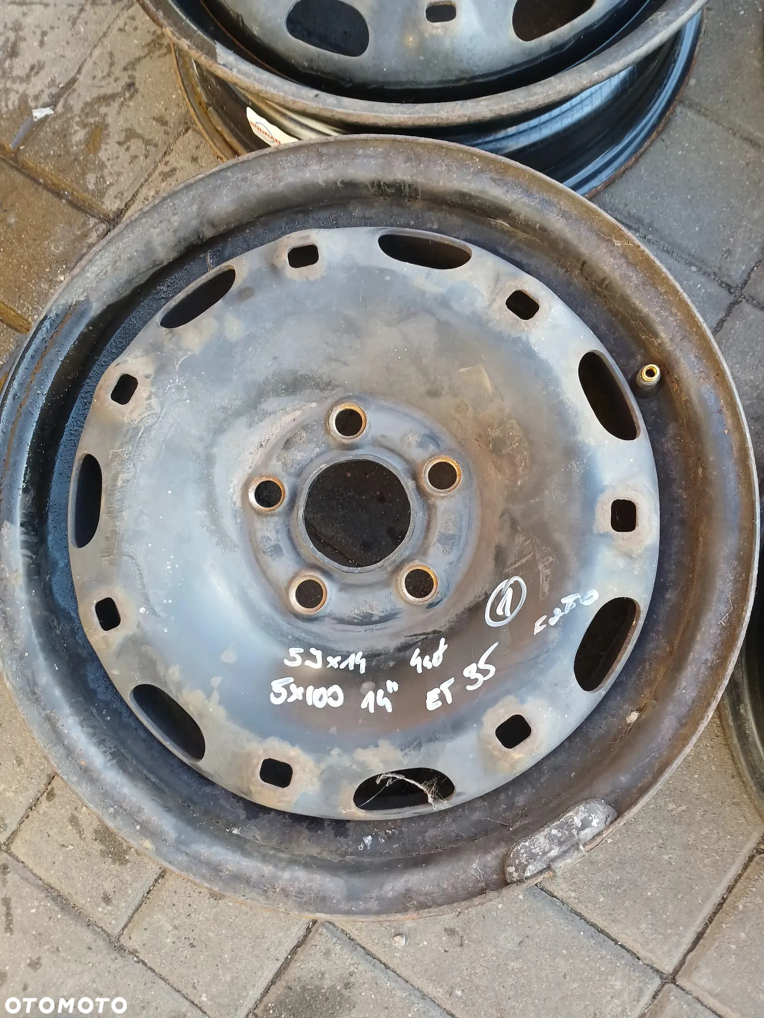 STALOWE 5x100 5Jx14 CALI ET35 POLO9N 6R SKODA FABIA SEAT IBIZA 6L 6J 4 SZTUKI KOMPLET - 4