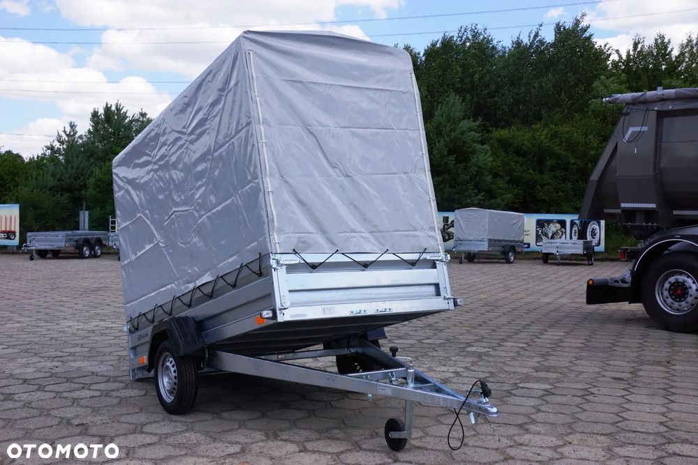 Zaslaw Przyczepa na kat. B WYWROT + PLANDEKA H=1,50 M - DMC 750 KG!!!
