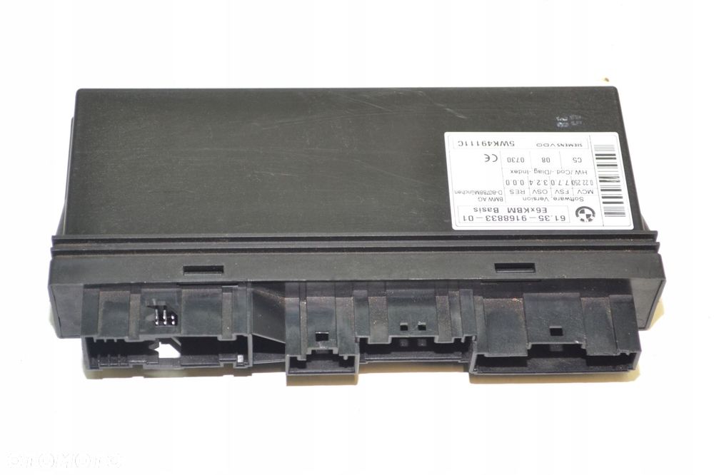 BMW 5 E60 E61 MODUŁ NADWOZIA STEROWNIK KOMFORTU KBM BASIS 9168833 5WK49111C - 1
