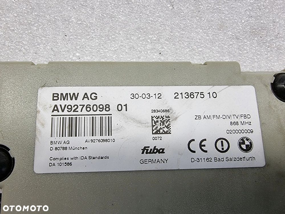 Wzmacniacz antenowy BMW F01 F02 F10 9276098 - 3