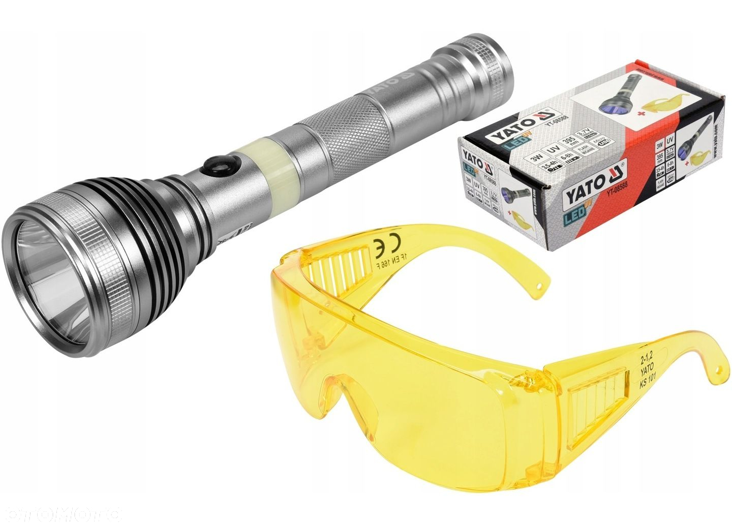 ZESTAW PROFESJONALNY LATARKA UV LED  OKULARY TESTER KLIMATYZACJI YT-08588 - 9