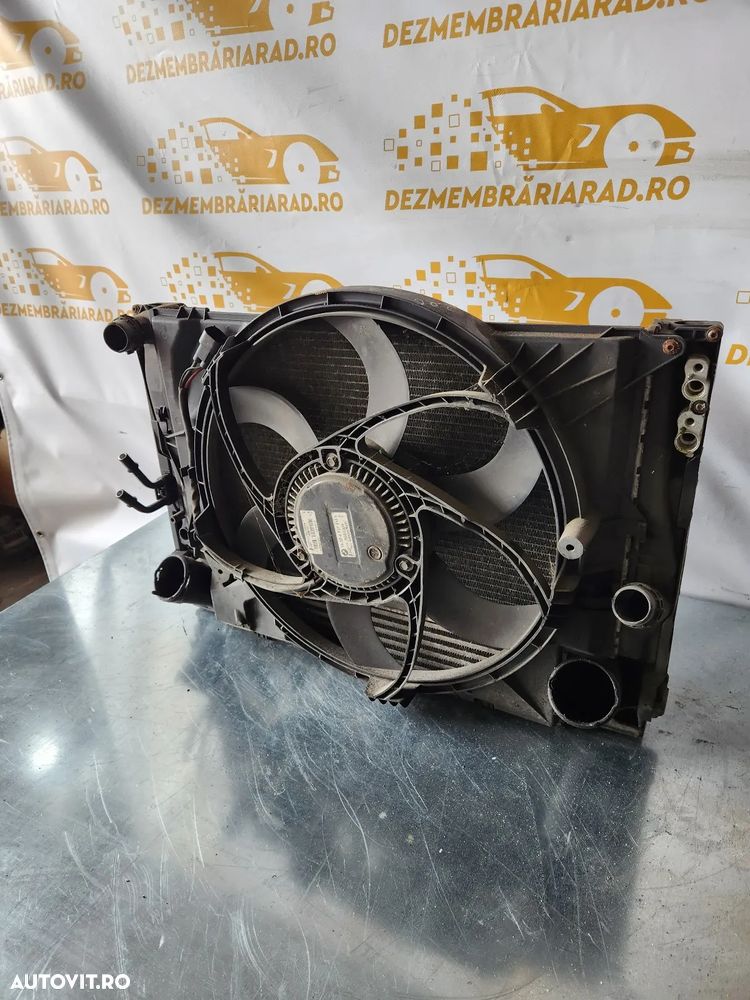 Grup Radiatoare Radiator Apa Clima Intercooler Termocupla Electroventilator Bmw E90 E91 E92 E93 Mot - 4