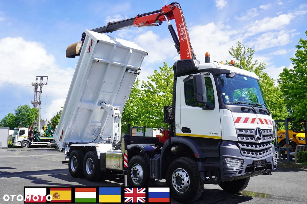 Mercedes-Benz Arocs 3236 8×4 / HDS Fassi F155A.0.22 / pilot / Wywrotka 2-stronna / Hydroburta / 3 szt_255679 - 1