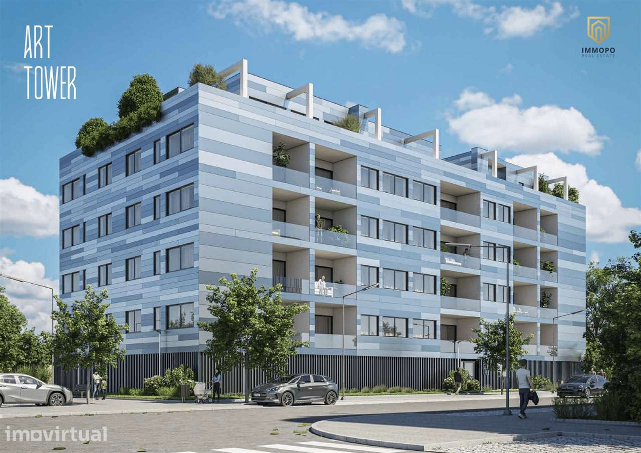 Apartamento T3 Novo com Terraço em condomínio de altíssima qualidade, - Grande imagem: 2/30