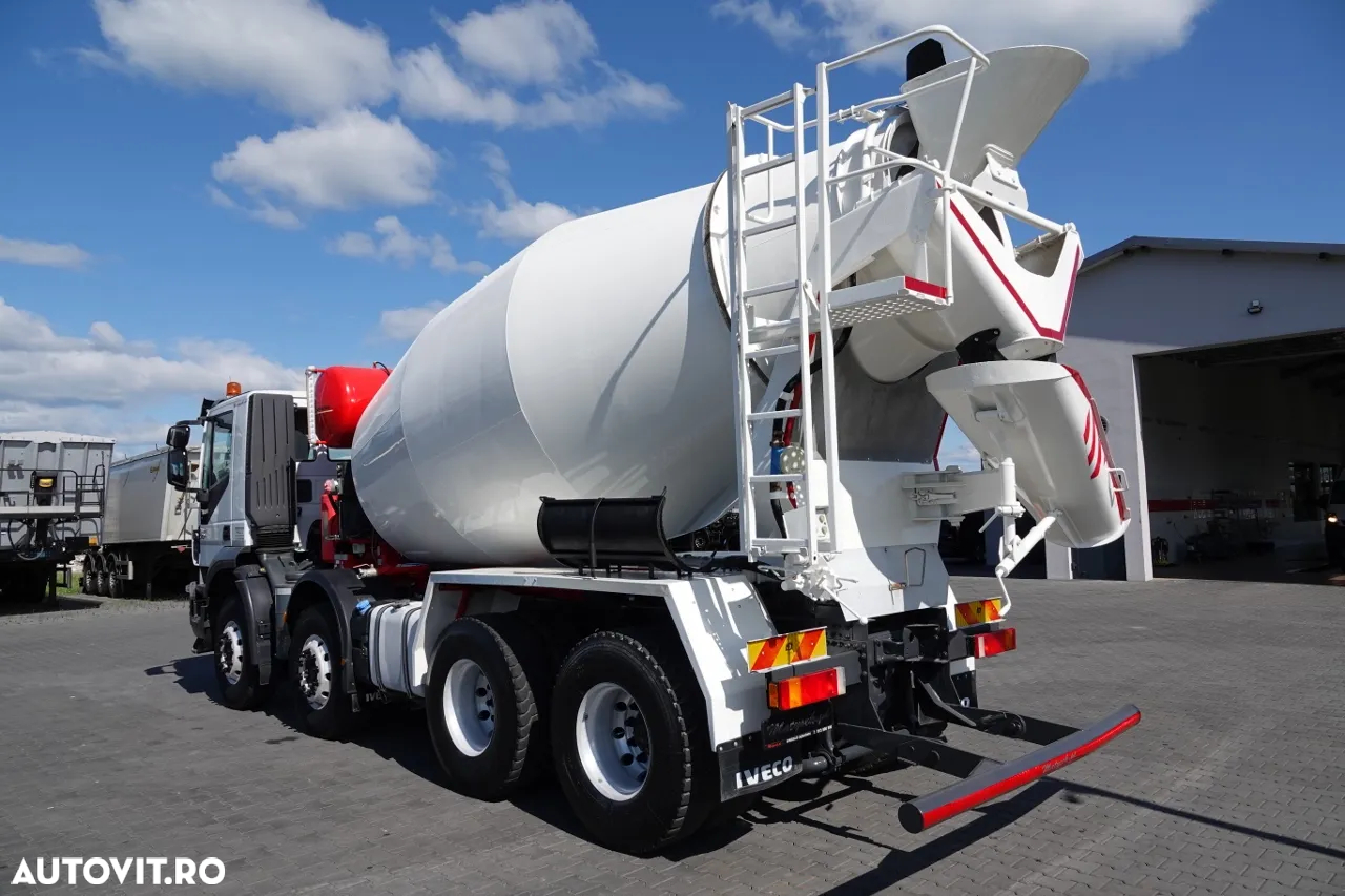 Scania TRAKKER 410 / 8X4 / BETON 9 M3 / PUTZMEISTER / JANTE ALIE / EURO 6 - 3