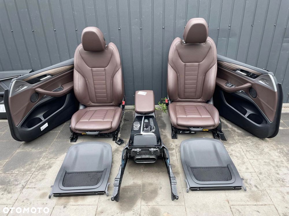 FOTELE TAPICERKA BMW iX3 G08 SKÓRA VERNASCA MOKKA GRZANE PRZÓD TYŁ - 1