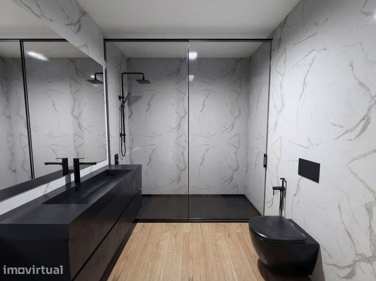 Apartamento T1 Novo em condomínio fechado - Jardins da Feira - Grande imagem: 3/7
