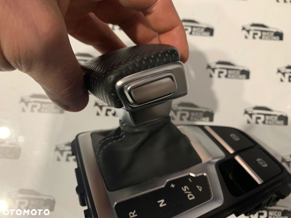 LEWAREK GAŁKA ZMIANY BIEGÓW AUDI A4 B9 SKÓRA PERFOROWANA 8W1713041N - 7