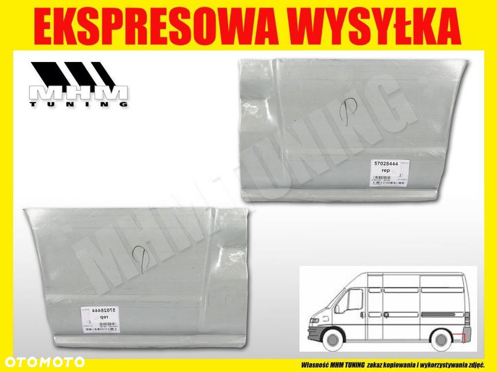 REPERATURKA BŁOTNIK TYL FIAT DUCATO BOXER JUMPER L - 2