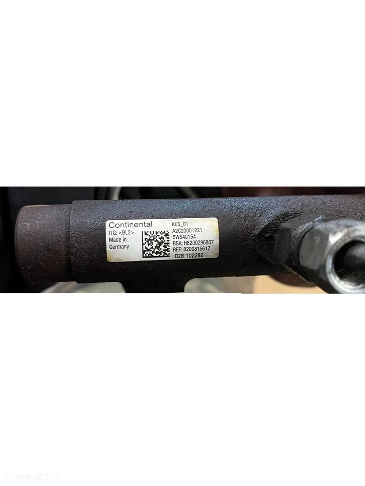 Pompa wtryskowa Continental A2C20000754 listwa A2C20001221 wtryskiwacze 166009445R kplt zestaw Nissan Qashqai 1.5 DCI - 5