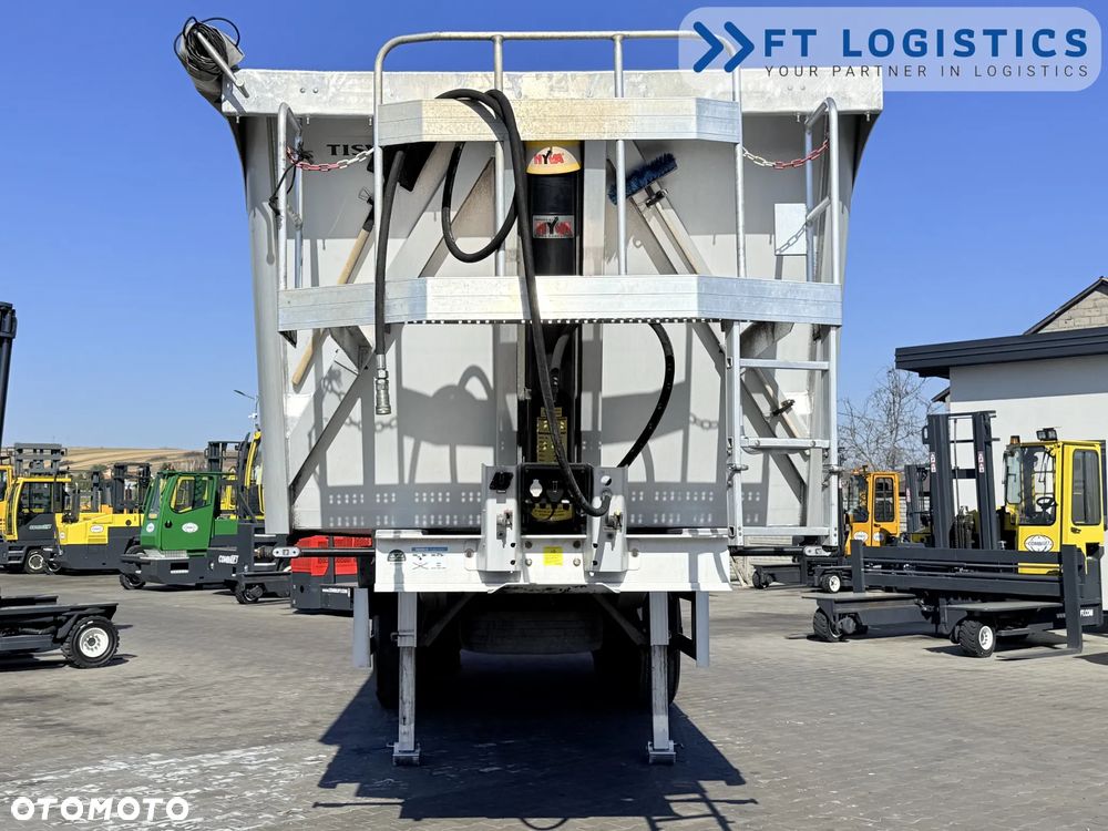 Tisvol TISVOL 2SNA | SAF | KLAPA + SZYBER DO ZSYPU | 43m3 | CAŁA ALUMINIOWA | MASA WŁASNA 5240 KG | PODNOSZONA PIERWSZA OŚ | ALUFELGI - 5