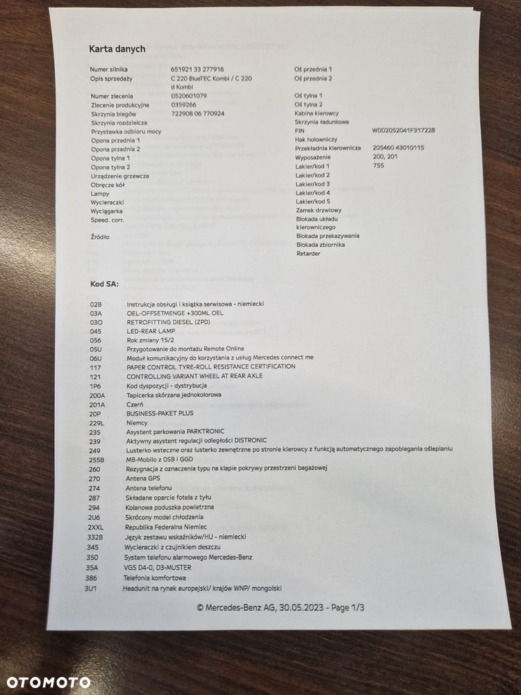 Mercedes-Benz Klasa C 220 CDI DPF Automatik BlueEFFICIENCY Special Edition - 8