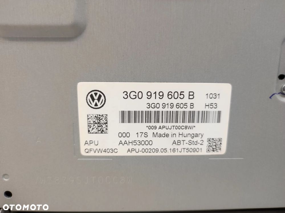 Ekran wyświetlacz radia VW PASSAT B8 - 6