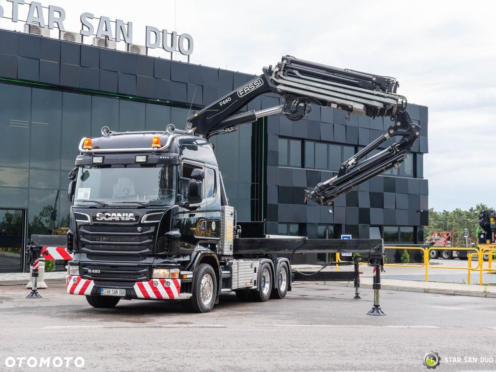 Scania R480 6x4 FASSI F660RA.2.26 HE-DYNAMIC HDS Żuraw Fly Jib Siodło - 6