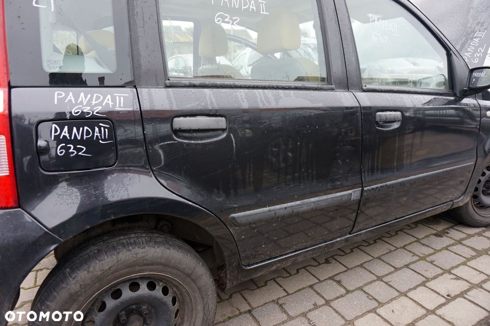 DRZWI TYLNE PRAWE PANDA II 632  CZARNY FIAT 2003-2012 - 2
