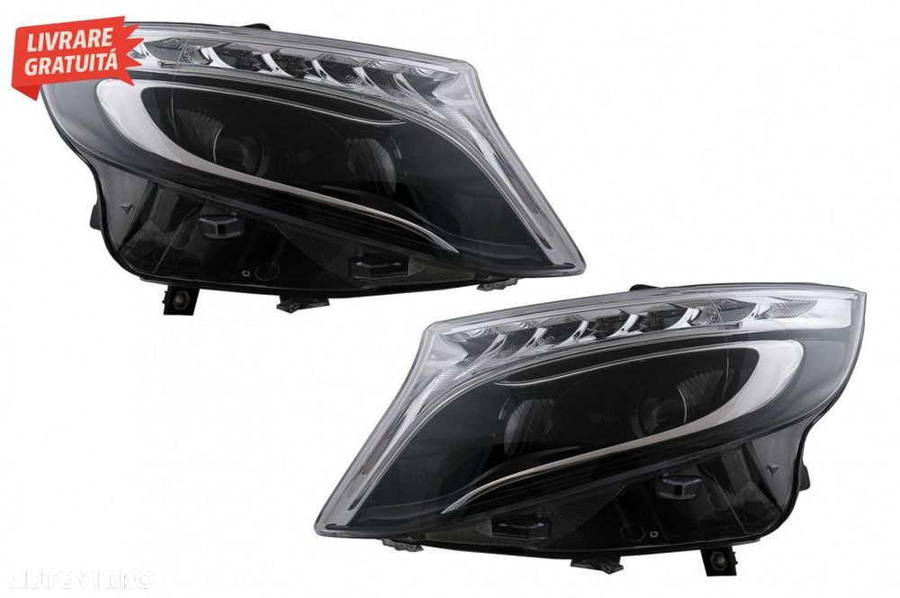 Faruri LED Mercedes V-Class W447 Vito (2014-2017) Negru - 1