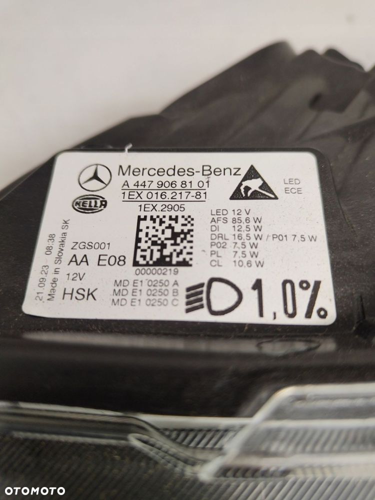 MERCEDES VITO V447 FULL LED LAMPA LEWY PRZÓD A4479068101 - 3