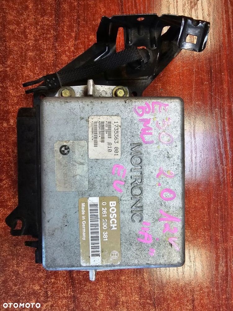 KOMPUTER STEROWNIK SILNIKA BMW E30 2.0B 0261200381 - 1