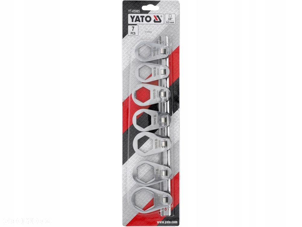 YATO ZESTAW KLUCZY OCZKOWYCH 3/8" 24-36mm DO FILTRÓW OLEJU 7el YT-05985 - 5