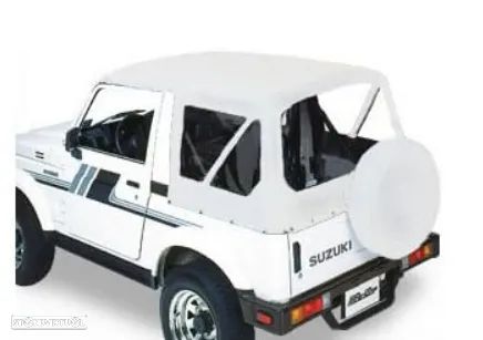 Capota de lona em branco branca Suzuki Samurai e Santana - 1