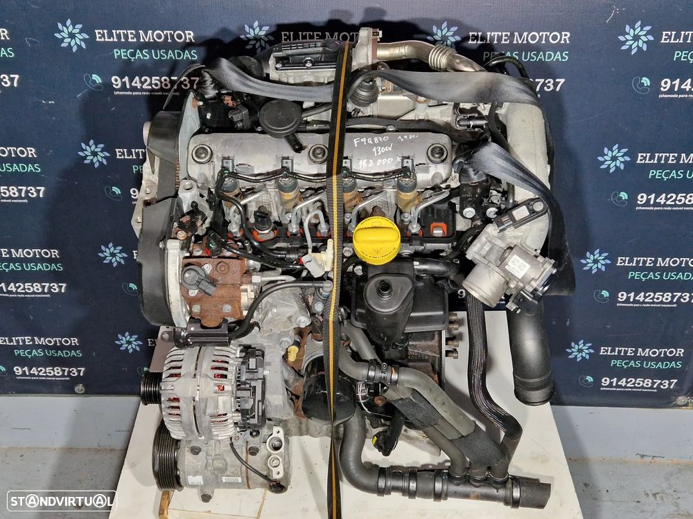Motor usado F9Q870 RENAULT MEGANE III 3 1.9 DCI 130CV SCENIC F9Q - 9
