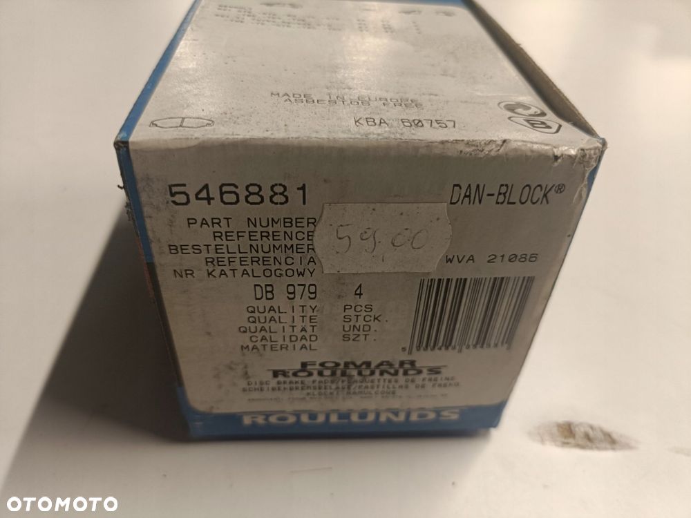 Renault 21 PRZEDNIE KLOCKI HAMULCOWE przód 546881 - 2