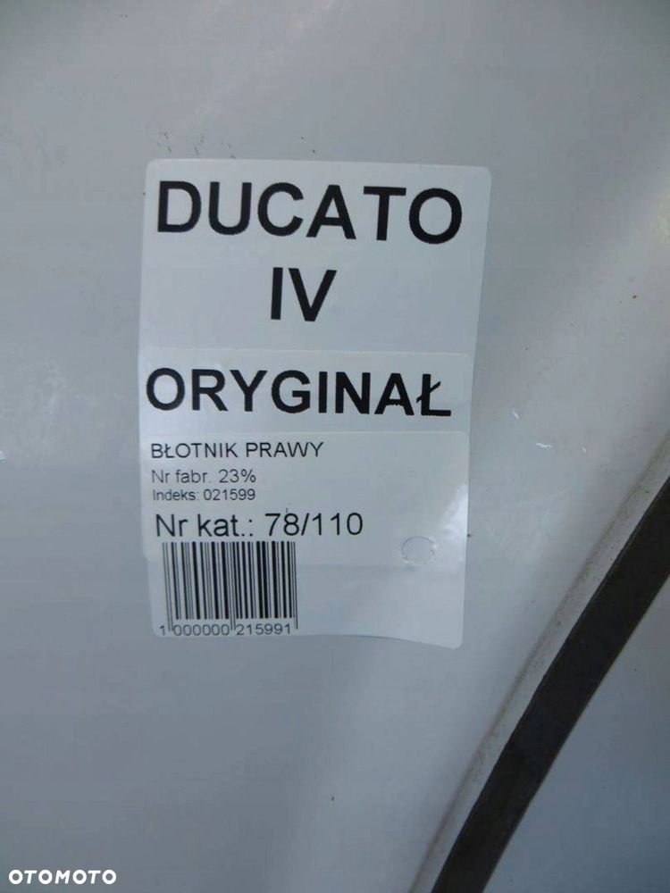 DUCATO IV JUMPER BŁOTNIK PRAWY PRZÓD 14- - 8