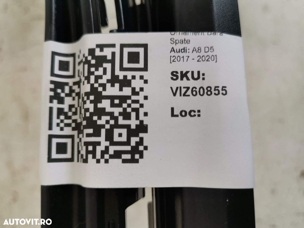 Ornament Bara Spate Audi A8 D5 2017 2018 2019 2020 Original In Stare B - 8
