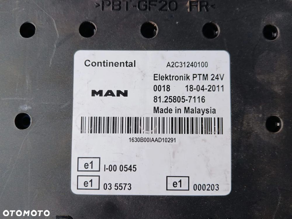 STEROWNIK KOMPUTER MODUŁ PTM MAN TGX TGS 81.25805-7116 - 2
