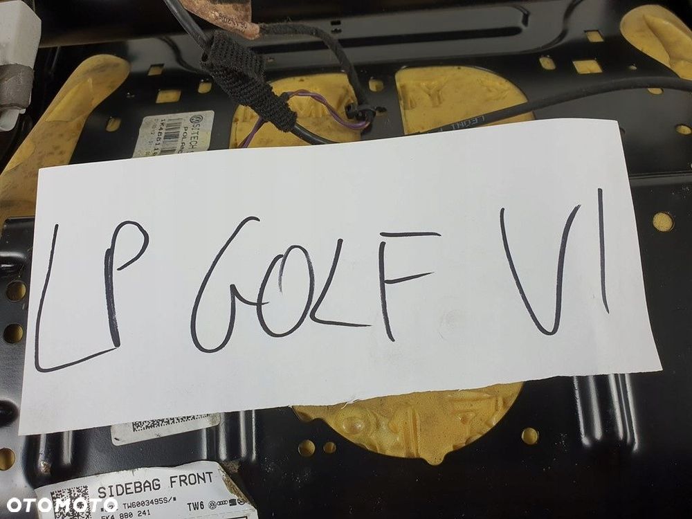 FOTEL LEWY PRZÓD KIEROWCY VW GOLF VI EUROPA - 9