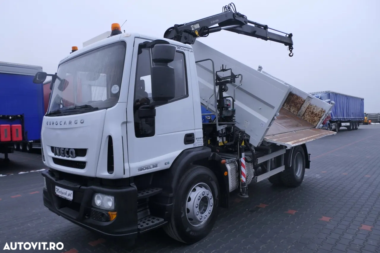 Iveco 19 - 320 CP / E 6 / Basculant + HDS / HYDROBOARD / KIPPER 3 FETE - 3,5 M / EURO 6 - 5
