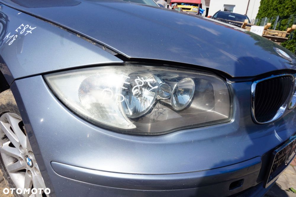 MASKA ZDERZAK BŁOTNIKI LAMPY 1 E87 LIFT A18  BMW 2007-2011 QUARZBLAU PRZÓD KOMPLETNY - 23