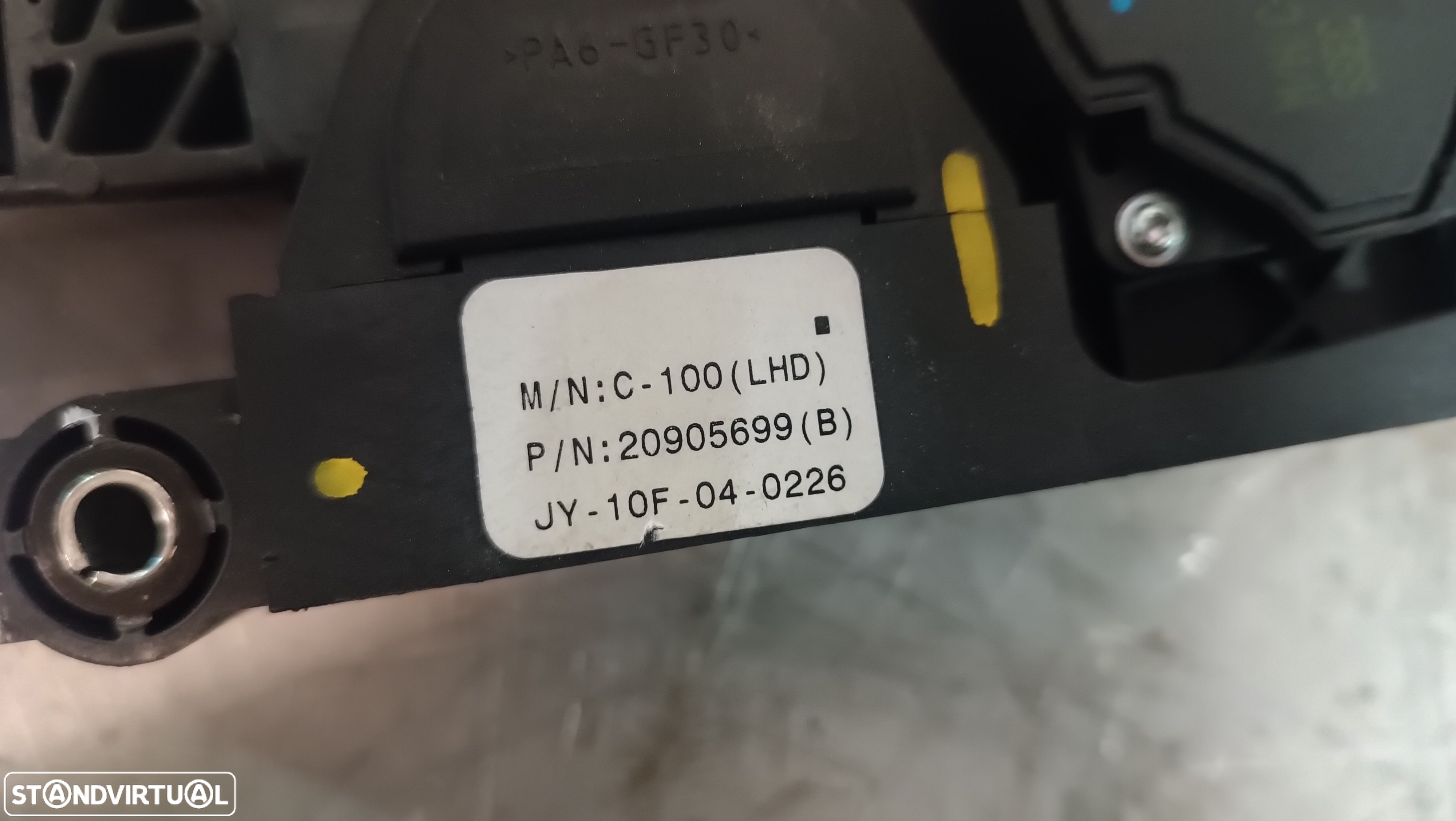 PEDAL ACELERADOR / POTENCIOMETRO CHEVROLET CAPTIVA / OPEL ANTARA 20905699 - 2