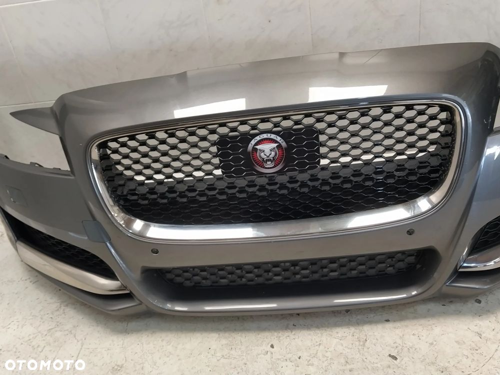 JAGUAR XF X260 ZDERZAK PRZÓD PRZEDNI KOMPLETNY 4XPDC SPRYSKIWACZE GRILL ATRAPA CHŁODNICY ZNACZEK POD RADAR WIĄZKA ORYGINAŁ - 5