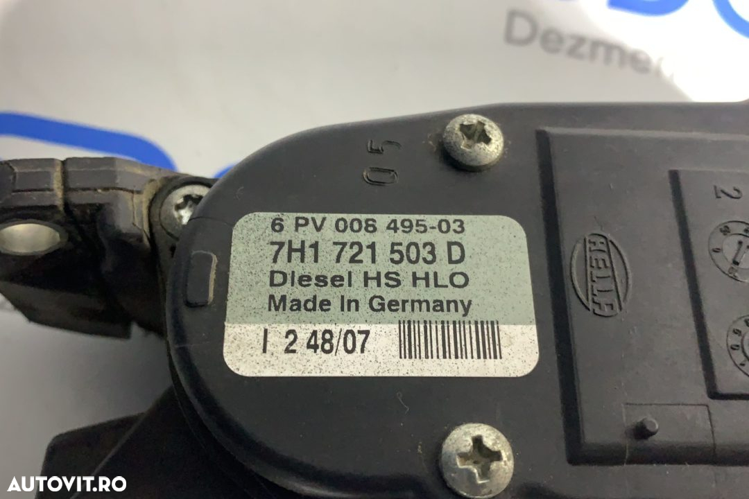 Pedala Acceleratie 7H1721503D Volkswagen Transporter 1.9/2.5 TDI Euro 4 - 2