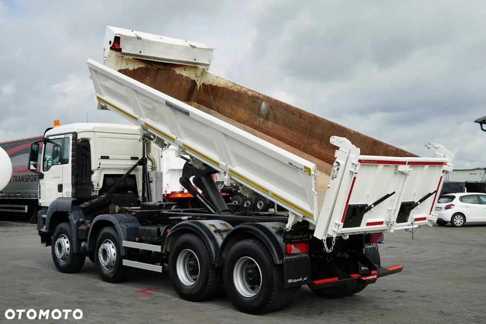 MAN TGS 35.420 / 8X4 / WYWROTKA 2 STRONNA / MEILLER KIPPER / HYDROBURTA / AUTOMAT / EURO 6 - 5