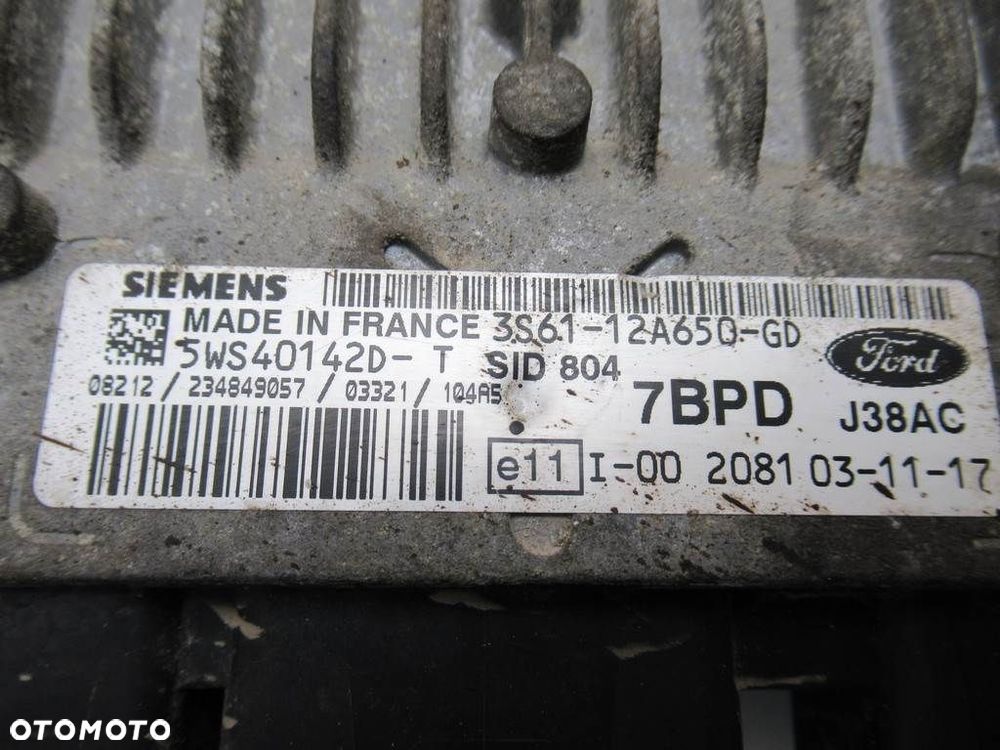KOMPUTER SILNIKA  FORD FUSION (JU_) 2002 - 2012 1.4 TDCi 50 kW [68 KM] olej napędowy 2002 - 2012 - 3