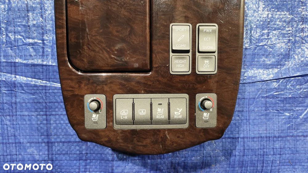 DREWNO LISTWY OZDOBNE DEKORY ZESTAW KOMPLET PRZEŁĄCZNIK WŁĄCZNIK PANEL SZYB GRZANIA FOTELI KANAPY ROLET ŻALUZJI ZAWIESZENIA TRAKCJI STEROWANIA NAWIEWU RADIA TYŁ PILOT DVD LEXUS LS IV LS460 LS600H 07-09r - 29
